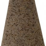GRIER ABRASIVES Abrasive Square Tip Cone: Type 17, Very Coarse, 5/8-11 Arbor Hole T17-2B20690