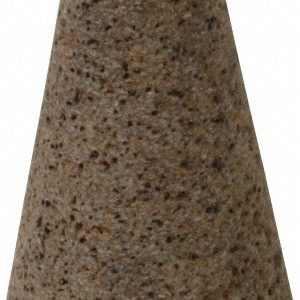 GRIER ABRASIVES Abrasive Square Tip Cone: Type 17, Very Coarse, 5/8-11 Arbor Hole T17-2B20690