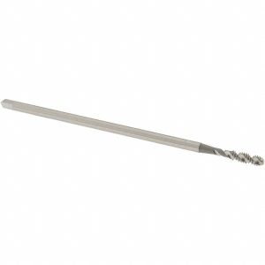 OSG Extension Tap: 6-32, 2 Flutes, H3, Bright/Uncoated, High Speed Steel, Spiral Flute 1296300
