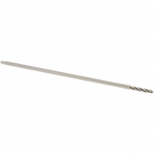OSG Extension Tap: 6-32, 2 Flutes, H3, Bright/Uncoated, High Speed Steel, Spiral Flute 1296400