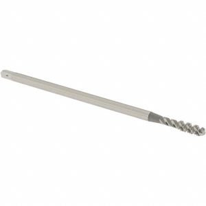 OSG Extension Tap: 8-32, 3 Flutes, H3, Bright/Uncoated, High Speed Steel, Spiral Flute 1296700