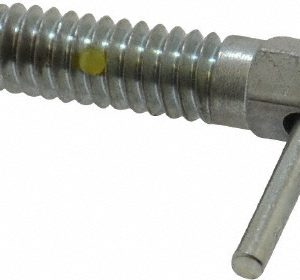 GIBRALTAR 1/4-20, 0.8" Thread Length, 0.16" Plunger Diam, 0.5 Lb Init to 2.5 Lb Final End Force, Steel Locking L Handle Plunger LL-1-PT-G