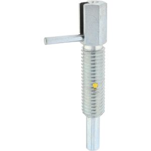 GIBRALTAR 5/8-11, 1.82" Thread Length, 0.38" Plunger Diam, 1 Lb Init to 5 Lb Final End Force, Steel Locking L Handle Plunger LL-7-PT-G