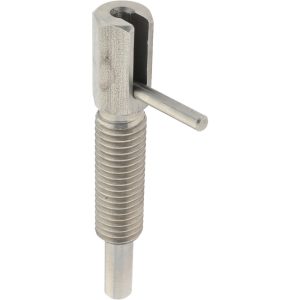 GIBRALTAR 5/8-11, 1.82" Thread Length, 0.38" Plunger Diam, 1 Lb Init to 5 Lb Final End Force, Stainless Steel Locking L Handle Plunger LLS-7-PT-G