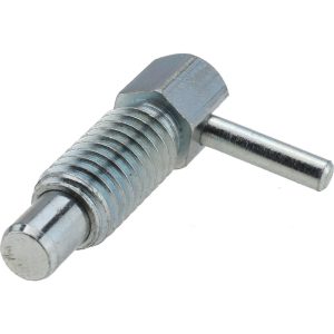 GIBRALTAR 3/8-16, 0.62" Thread Length, 1/4" Plunger Diam, 0.25 Lb Init to 1.25 Lb Final End Force, Steel Locking L Handle Plunger LL-2-G