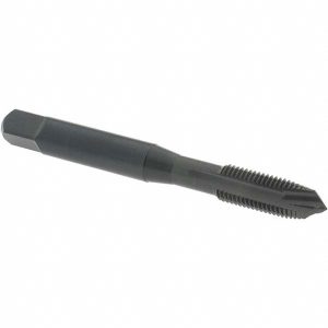 OSG Spiral Point STI Tap: 1/4-28 UNF, 3 Flutes, Plug, Vanadium High Speed Steel, Oxide Finish 1713201