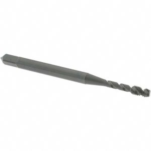 OSG #2-56 UNC, 2 Flute, 45&deg; Helix, Modified Bottoming Chamfer, Oxide Finish, Vanadium High Speed Steel Spiral Flute STI Tap 1713501