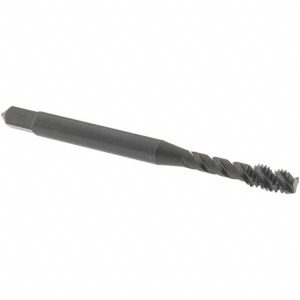 OSG #6-32 UNC, 3 Flute, 45&deg; Helix, Modified Bottoming Chamfer, Oxide Finish, Vanadium High Speed Steel Spiral Flute STI Tap 1713801
