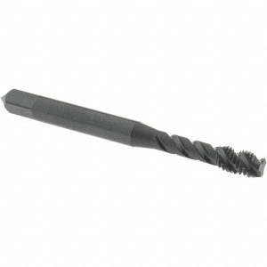 OSG #8-32 UNC, 3 Flute, 45&deg; Helix, Modified Bottoming Chamfer, Oxide Finish, Vanadium High Speed Steel Spiral Flute STI Tap 1713901