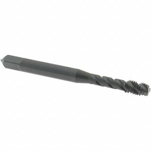 OSG #8-32 UNC, 3 Flute, 45&deg; Helix, Modified Bottoming Chamfer, Oxide Finish, Vanadium High Speed Steel Spiral Flute STI Tap 1714001