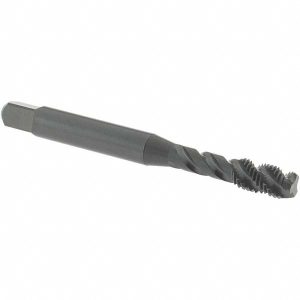 OSG #10-32 UNF, 3 Flute, 45&deg; Helix, Modified Bottoming Chamfer, Oxide Finish, Vanadium High Speed Steel Spiral Flute STI Tap 1714101