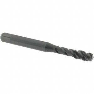 OSG #10-32 UNF, 3 Flute, 45&deg; Helix, Modified Bottoming Chamfer, Oxide Finish, Vanadium High Speed Steel Spiral Flute STI Tap 1714201