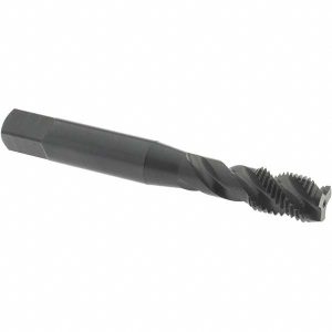 OSG 5/16-24 UNF, 3 Flute, 45&deg; Helix, Modified Bottoming Chamfer, Oxide Finish, Vanadium High Speed Steel Spiral Flute STI Tap 1714501
