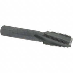 OSG 1/8-27 NPT, 15&deg; Helix, 4 Flutes, Modified Bottoming Chamfer, Oxide Finish, Vanadium High Speed Steel, Spiral Flute Pipe Tap 1735201