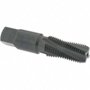 OSG 1/4-18 NPT, 15&deg; Helix, 4 Flutes, Modified Bottoming Chamfer, Oxide Finish, Vanadium High Speed Steel, Spiral Flute Pipe Tap 1735301