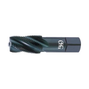 OSG 1 - 11-1/2 NPT, 15&deg; Helix, 5 Flutes, Modified Bottoming Chamfer, Oxide Finish, Vanadium High Speed Steel, Spiral Flute Pipe Tap 1735701