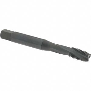 OSG 1/4-28 UNF, 3 Flute, 15&deg; Helix, Modified Bottoming Chamfer, Oxide Finish, Powdered Metal Spiral Flute STI Tap 1716501