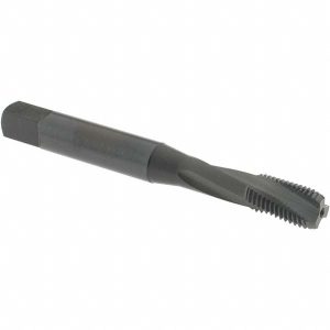 OSG 1/4-28 UNF, 3 Flute, 15&deg; Helix, Modified Bottoming Chamfer, Oxide Finish, Powdered Metal Spiral Flute STI Tap 1716601