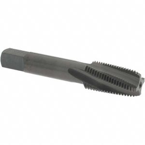 OSG 1/8-27 NPTF, 15&deg; Helix, 4 Flutes, Modified Bottoming Chamfer, Oxide Finish, Vanadium High Speed Steel, Spiral Flute Pipe Tap 1737701