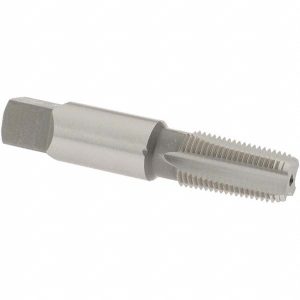 OSG Standard Pipe Tap: 1/8-27, NPT, 4 Flutes, Cobalt, Bright/Uncoated 1736000
