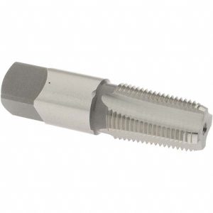 OSG Standard Pipe Tap: 3/8-18, NPT, 4 Flutes, Cobalt, Bright/Uncoated 1736200