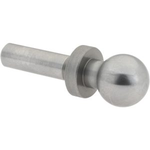 GIBRALTAR Shoulder Tooling Ball: Inspection, 1/2" Ball Dia, 1/4" Shank Dia, Slip-Fit 826820-G