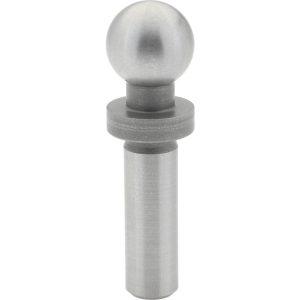 GIBRALTAR Shoulder Tooling Ball: Inspection, 1/2" Ball Dia, 5/16" Shank Dia, Slip-Fit 826825-G