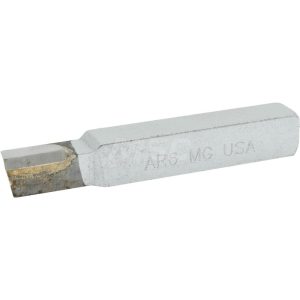 ACCUPRO Single Point Tool Bit: 3/8'' Shank Width, 3/8'' Shank Height, Micrograin Solid Carbide Tipped, RH, AR, Square Shoulder Turning 11-MG