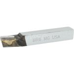 ACCUPRO Single Point Tool Bit: 3/8'' Shank Width, 3/8'' Shank Height, Micrograin Solid Carbide Tipped, RH, BR, Lead Angle Turning 210-MG