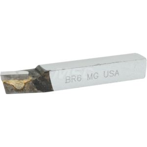 ACCUPRO Single Point Tool Bit: 3/8'' Shank Width, 3/8'' Shank Height, Micrograin Solid Carbide Tipped, RH, BR, Lead Angle Turning 210-MG