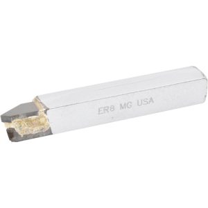 ACCUPRO Single Point Tool Bit: 1/2'' Shank Width, 1/2'' Shank Height, Micrograin Solid Carbide Tipped, RH, ER, Offset Threading 708-MG