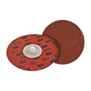 3M Quick-Change Disc: Roloc TR, 1-1/2" Dia, 80 Grit, Premium Ceramic Alumina, Coated 7000045175