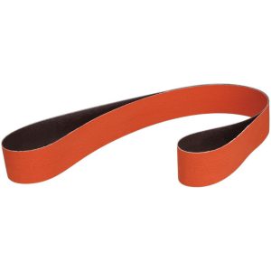 3M Abrasive Belt: 2-1/2" Wide, 60" OAL, 36 Grit, Ceramic 7010327356