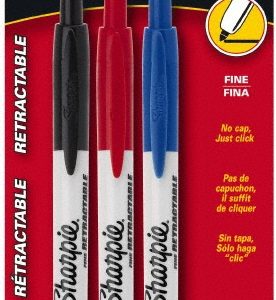 SHARPIE Permanent Marker: Red, Blue & Black, Alcohol Base 32726PP