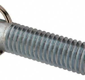 GIBRALTAR 1/2-13, 1.4" Thread Length, 5/16" Plunger Diam, 1/2" Plunger Projection, 2.5 Lb Init to 5 Lb Final End Force, Steel Locking Pull Ring Plunger STPR50-G