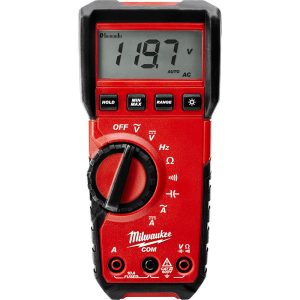 MILWAUKEE TOOL CAT III, Auto Ranging Digital & True RMS Multimeter: 600 VAC/VDC 2216-20