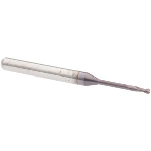 ACCUPRO Ball End Mill: 0.0500" Dia, 0.1500" LOC, 2 Flute, Solid Carbide 15024097