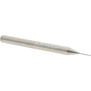 ACCUPRO Ball End Mill: 0.02" Dia, 0.06" LOC, 2 Flute, Solid Carbide 14797426