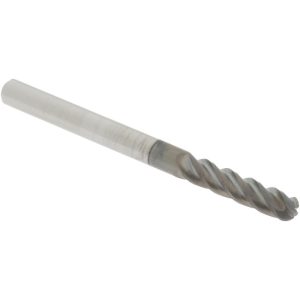 ACCUPRO Ball End Mill: 0.125" Dia, 0.5" LOC, 4 Flute, Solid Carbide 64542897