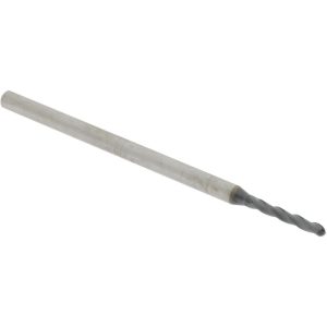 ACCUPRO Ball End Mill: 0.075" Dia, 0.5" LOC, 3 Flute, Solid Carbide 14797484