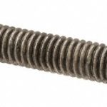 VALUE COLLECTION General-Purpose Threaded Rod: 5/16-18, 3' OAL, Stainless Steel, Plain Finish 220979