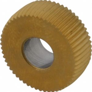 VALUE COLLECTION Convex Knurl Wheel: 1/2" Dia, 90 &deg; Tooth Angle, 35 TPI, Straight, Cobalt EPSV235