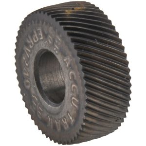 VALUE COLLECTION Convex Knurl Wheel: 1/2" Dia, 90 &deg; Tooth Angle, 40 TPI, Diagonal, Cobalt EPRV240