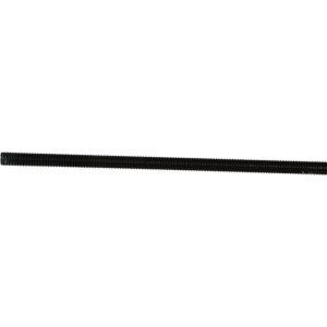 ALL AMERICA THREADED PRODUCTS General-Purpose Threaded Rod: 1-8, 6' OAL, Medium-Carbon Steel, Black Oxide Finish 45627