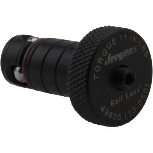 JERGENS Modular Fixturing Shank: Ball Lock, 13 mm Shank Dia, Steel 49605