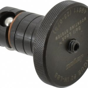 JERGENS Modular Fixturing Shank: Ball Lock, 25 mm Shank Dia, Steel 49611