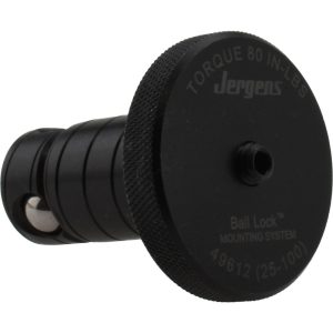JERGENS Modular Fixturing Shank: Ball Lock, 25 mm Shank Dia, Steel 49612