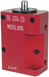 DE-STA-CO Air Swing Clamp: 89.92 lb Clamp Force, Right Hand Swing, 1.25" Stroke, Single Acting 8315-LA