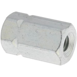 COUPLING NUT SUPPLY 1/4-20 UNC, 7/8" OAL Steel Standard Coupling Nut 204725