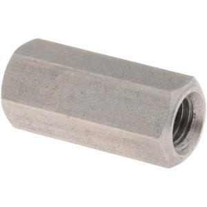 COUPLING NUT SUPPLY 1/4-28 UNF, 7/8" OAL Stainless Steel Standard Coupling Nut 250418